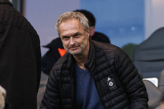 National coach Christian Wück Womens Champions League quarter-finals 2025 2026 season VfL Wolfsburg vs OL Lyonnes Lyon at the Volkswagen Arena in Wolfsburg Football,women,women,women,Germany,24 03 2026