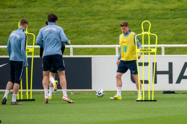 England Training & Media Harvey Barnes during the England training session at St. George s Park, Burton upon Trent, England on 24 March 2026 Credit: Alex Young Every Second Media Editorial use only. All images are copyright Every Second Media Limited. No images may be reproduced without prior permission. Copyright: xIMAGO EveryxSecondxMediax ESM-1876-0052 AlexxYoungx xEveryxSecondxMediax