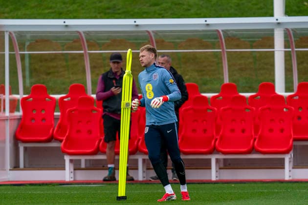 England Training & Media Aaron Ramsdale during the England training session at St. George s Park, Burton upon Trent, England on 24 March 2026 Credit: Alex Young Every Second Media Editorial use only. All images are copyright Every Second Media Limited. No images may be reproduced without prior permission. Copyright: xIMAGO EveryxSecondxMediax ESM-1876-0058 AlexxYoungx xEveryxSecondxMediax