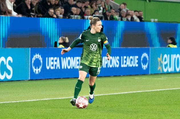 Germany, Football, UEFA, Womens Champions League, Quarterfinals, First leg 2025 2026 VfL Wolfsburg OL Lyonnes on 24 03 in Wolfsburg Volkswagen Arena Svenja Huth VfL Wolfsburg 10 Copyright: xSvenxHeidmannx