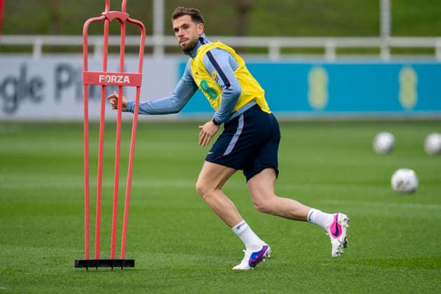 England Training & Media Jordan Henderson during the England training session at St. George s Park, Burton upon Trent, England on 24 March 2026 Credit: Alex Young Every Second Media Editorial use only. All images are copyright Every Second Media Limited. No images may be reproduced without prior permission. Copyright: xIMAGO EveryxSecondxMediax ESM-1876-0066 AlexxYoungx xEveryxSecondxMediax