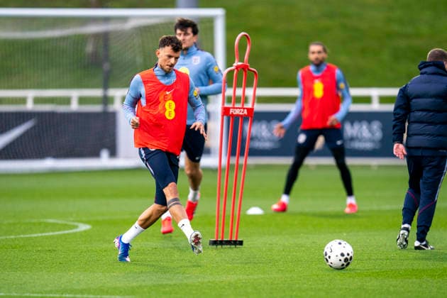 England Training & Media Ben White during the England training session at St. George s Park, Burton upon Trent, England on 24 March 2026 Credit: Alex Young Every Second Media Editorial use only. All images are copyright Every Second Media Limited. No images may be reproduced without prior permission. Copyright: xIMAGO EveryxSecondxMediax ESM-1876-0071 AlexxYoungx xEveryxSecondxMediax