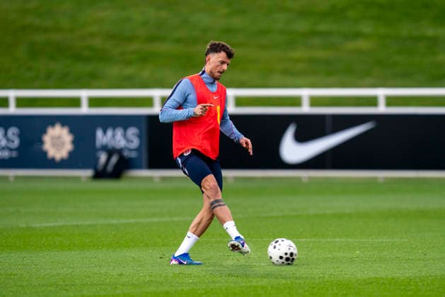 England Training & Media Ben White during the England training session at St. George s Park, Burton upon Trent, England on 24 March 2026 Credit: Alex Young Every Second Media Editorial use only. All images are copyright Every Second Media Limited. No images may be reproduced without prior permission. Copyright: xIMAGO EveryxSecondxMediax ESM-1876-0084 AlexxYoungx xEveryxSecondxMediax