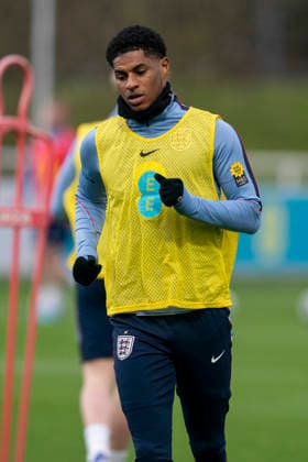 England Training & Media Marcus Rashford during the England training session at St. George s Park, Burton upon Trent, England on 24 March 2026 Credit: Alex Young Every Second Media Editorial use only. All images are copyright Every Second Media Limited. No images may be reproduced without prior permission. Copyright: xIMAGO EveryxSecondxMediax ESM-1876-0086 AlexxYoungx xEveryxSecondxMediax