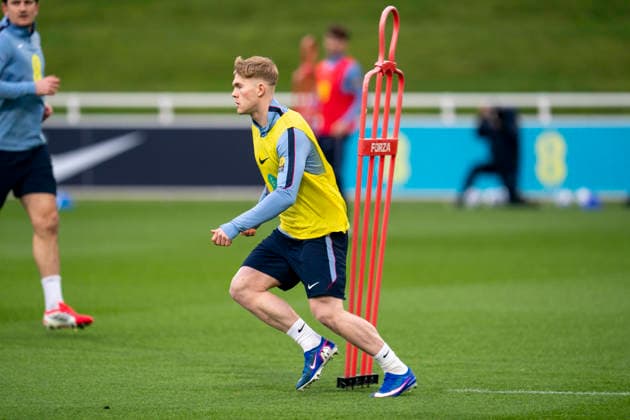 England Training & Media Lewis Hall during the England training session at St. George s Park, Burton upon Trent, England on 24 March 2026 Credit: Alex Young Every Second Media Editorial use only. All images are copyright Every Second Media Limited. No images may be reproduced without prior permission. Copyright: xIMAGO EveryxSecondxMediax ESM-1876-0090 AlexxYoungx xEveryxSecondxMediax