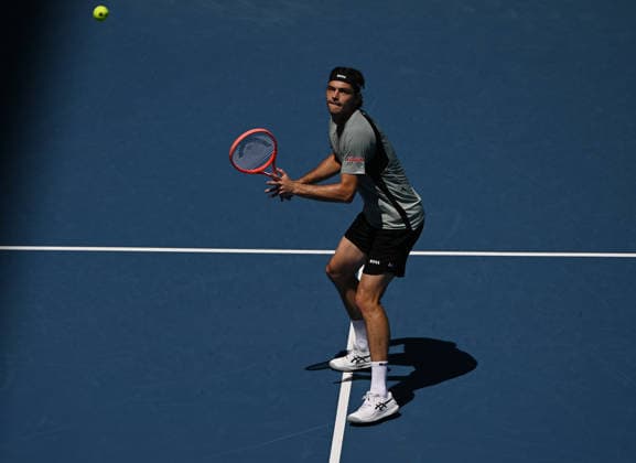 MIAMI GARDENS FL - MARCH 24: Jiri Lehecka Vs Taylor Fritz during The Miami Open held at Hard Rock Stadium on March 24, 2026 in Miami Gardens, Florida. Copyright: xmpi04x