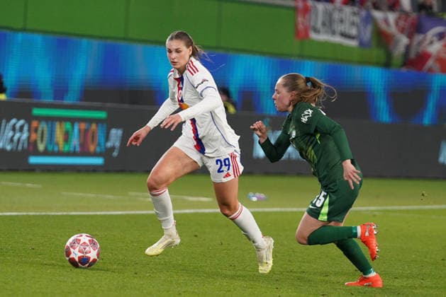 Germany, Football, UEFA, Womens Champions League, Quarterfinals, First leg 2025 2026 VfL Wolfsburg OL Lyonnes on 24 03 in Wolfsburg Volkswagen Arena Copyright: xSvenxHeidmannx
