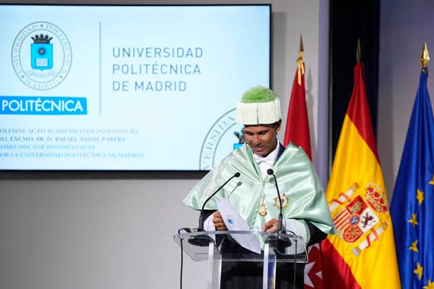 March 24, 2026, Madrid, Madrid, Spain: Rafael Nadal during the investiture of Rafael Nadal as Doctor Honoris Causa by the Technical University of Madrid at the UniversityÃ¢â‚¬â ¢s Rectorate on March 24, 2026, in Madrid, Spain. Madrid Spain - ZUMAa181 20260324_zaa_a181_081 Copyright: xOscarxJ.xBarrosox
