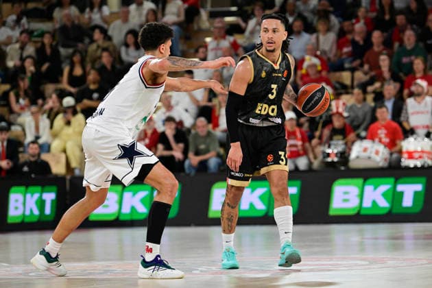 BASKET-BALL : AS Monaco VS Olimpia Milan - Turkish Airlines EuroLeague - 24 03 2026 Matthew Strazel (ASM) - Turkish Airlines EuroLeague match between AS Monaco and Olimpia Milan on March 24, 2026 at the Gaston-MÃ decin sports hall in Monaco MonacoMonaco  Copyright: xWilliamxCannarellax