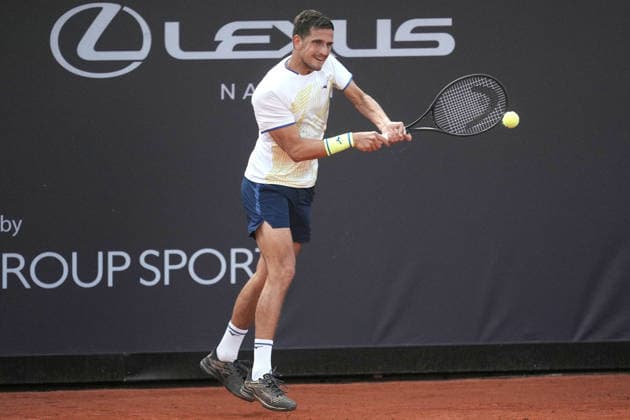 NAPOLI 24-03-2026 ATP, Tennis Herren CHALLENGER 125 -GUERRI NAPOLI TENNIS CUP 2026 Encounter Francesco Forti - Vit Kopriva in photo: Vit Kopriva ,Tennis Club Napoli. Copyright: xFOTOAGENZIAx