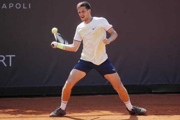 NAPOLI 24-03-2026 ATP, Tennis Herren CHALLENGER 125 -GUERRI NAPOLI TENNIS CUP 2026 Encounter Francesco Forti - Vit Kopriva in photo: Vit Kopriva ,Tennis Club Napoli. Copyright: xFOTOAGENZIAx