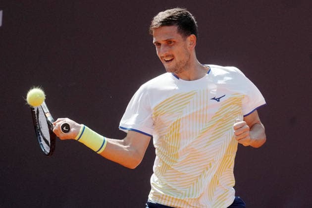 NAPOLI 24-03-2026 ATP, Tennis Herren CHALLENGER 125 -GUERRI NAPOLI TENNIS CUP 2026 Encounter Francesco Forti - Vit Kopriva in photo: Vit Kopriva ,Tennis Club Napoli. Copyright: xFOTOAGENZIAx