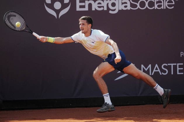 NAPOLI 24-03-2026 ATP, Tennis Herren CHALLENGER 125 -GUERRI NAPOLI TENNIS CUP 2026 Encounter Francesco Forti - Vit Kopriva in photo: Vit Kopriva ,Tennis Club Napoli. Copyright: xFOTOAGENZIAx