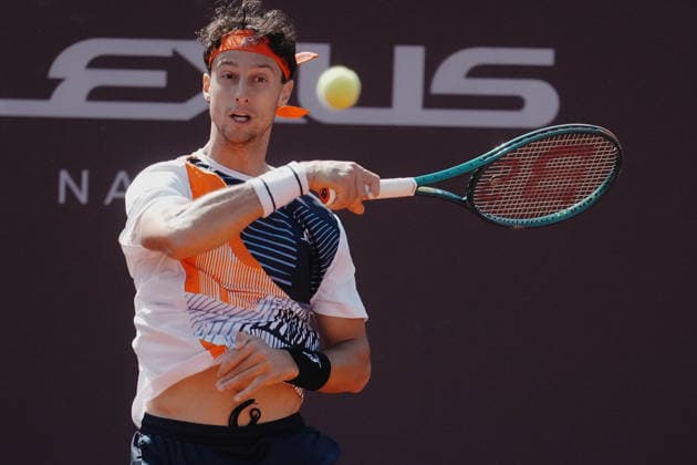 NAPOLI 24-03-2026 ATP, Tennis Herren CHALLENGER 125 -GUERRI NAPOLI TENNIS CUP 2026 Encounter Francesco Forti - Vit Kopriva in photo:Francesco Forti ,Tennis Club Napoli. Copyright: xFOTOAGENZIAx