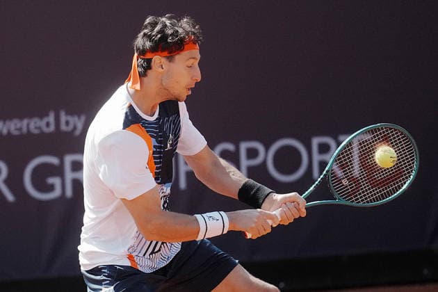 NAPOLI 24-03-2026 ATP, Tennis Herren CHALLENGER 125 -GUERRI NAPOLI TENNIS CUP 2026 Encounter Francesco Forti - Vit Kopriva in photo:Francesco Forti ,Tennis Club Napoli. Copyright: xFOTOAGENZIAx