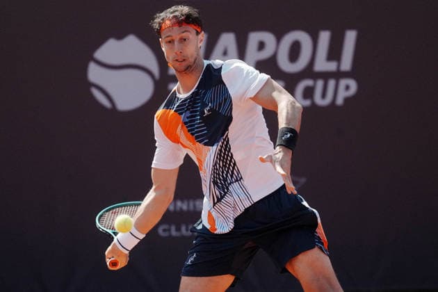 NAPOLI 24-03-2026 ATP, Tennis Herren CHALLENGER 125 -GUERRI NAPOLI TENNIS CUP 2026 Encounter Francesco Forti - Vit Kopriva in photo:Francesco Forti ,Tennis Club Napoli. Copyright: xFOTOAGENZIAx