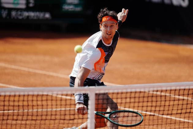 NAPOLI 24-03-2026 ATP, Tennis Herren CHALLENGER 125 -GUERRI NAPOLI TENNIS CUP 2026 Encounter Francesco Forti - Vit Kopriva in photo:Francesco Forti ,Tennis Club Napoli. Copyright: xFOTOAGENZIAx