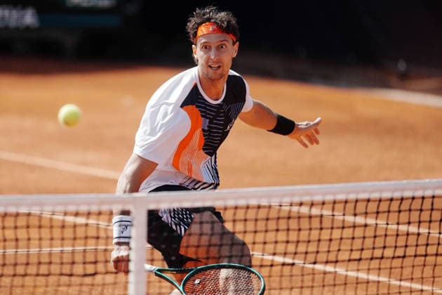 NAPOLI 24-03-2026 ATP, Tennis Herren CHALLENGER 125 -GUERRI NAPOLI TENNIS CUP 2026 Encounter Francesco Forti - Vit Kopriva in photo:Francesco Forti ,Tennis Club Napoli. Copyright: xFOTOAGENZIAx