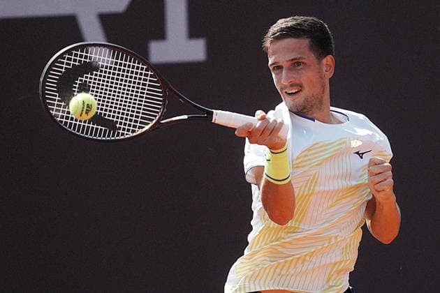 NAPOLI 24-03-2026 ATP, Tennis Herren CHALLENGER 125 -GUERRI NAPOLI TENNIS CUP 2026 Encounter Francesco Forti - Vit Kopriva in photo: Vit Kopriva ,Tennis Club Napoli. Copyright: xFOTOAGENZIAx