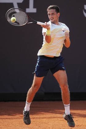 NAPOLI 24-03-2026 ATP, Tennis Herren CHALLENGER 125 -GUERRI NAPOLI TENNIS CUP 2026 Encounter Francesco Forti - Vit Kopriva in photo: Vit Kopriva ,Tennis Club Napoli. Copyright: xFOTOAGENZIAx