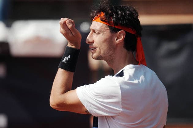 NAPOLI 24-03-2026 ATP, Tennis Herren CHALLENGER 125 -GUERRI NAPOLI TENNIS CUP 2026 Encounter Francesco Forti - Vit Kopriva in photo:Francesco Forti ,Tennis Club Napoli. Copyright: xFOTOAGENZIAx