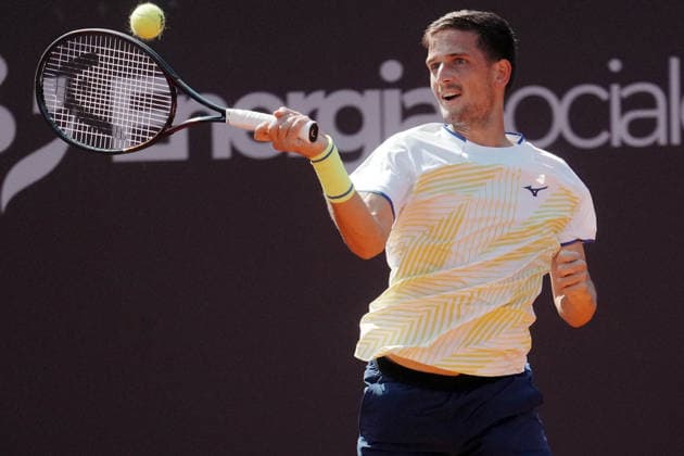 NAPOLI 24-03-2026 ATP, Tennis Herren CHALLENGER 125 -GUERRI NAPOLI TENNIS CUP 2026 Encounter Francesco Forti - Vit Kopriva in photo: Vit Kopriva ,Tennis Club Napoli. Copyright: xFOTOAGENZIAx