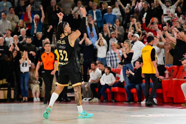 BASKET-BALL : AS Monaco VS Olimpia Milan - Turkish Airlines EuroLeague - 24 03 2026 Matthew Strazel (ASM) - Turkish Airlines EuroLeague match between AS Monaco and Olimpia Milan on March 24, 2026 at the Gaston-MÃ decin sports hall in Monaco MonacoMonaco  Copyright: xWilliamxCannarellax