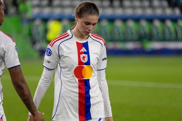 Germany Football UEFA Women™s Champions League 2025 2026, quarter-final VfL Wolfsburg vs OL Lyonnes Volkswagen Arena Wolfsburg Brand Jule OL Lyonnes, 29 Copyright: xMichellexLukax
