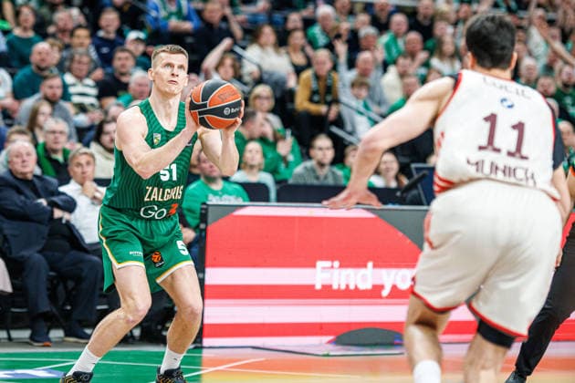 Zalgiris Kaunas and Bayern Munich meet in Euroleague game in Kaunas Kaunas Kaunas Lithuania 2026 03 24, Kaunas  Copyright: xErikasxOvcarenkox
