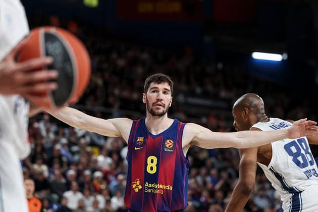 March 24, 2026, Barcelona, Barcelona, Spain: Dario Brizuela of FC Barcelona, Barca looks on during the EuroLeague Regular Season Round 33 match played between FC Barcelona and Anadolu Efes Istanbul at Palau Blaugrana on March 24, 2026 in Barcelona, Spain. Barcelona Spain - ZUMAa181 20260324_zaa_a181_118 Copyright: xJavierxBorregox
