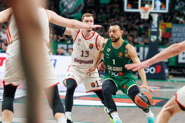 Zalgiris Kaunas and Bayern Munich meet in Euroleague game in Kaunas Kaunas Kaunas Lithuania 2026 03 24, Kaunas  Copyright: xErikasxOvcarenkox