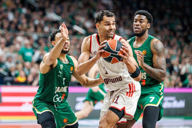 Zalgiris Kaunas and Bayern Munich meet in Euroleague game in Kaunas Kaunas Kaunas Lithuania 2026 03 24, Kaunas  Copyright: xErikasxOvcarenkox