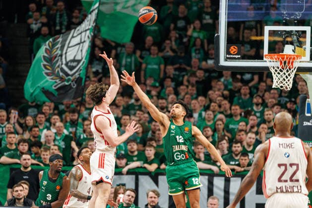 Zalgiris Kaunas and Bayern Munich meet in Euroleague game in Kaunas Kaunas Kaunas Lithuania 2026 03 24, Kaunas  Copyright: xErikasxOvcarenkox