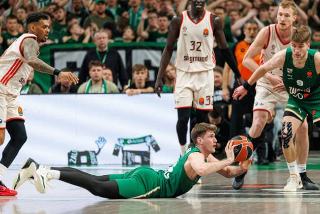 Zalgiris Kaunas and Bayern Munich meet in Euroleague game in Kaunas Kaunas Kaunas Lithuania 2026 03 24, Kaunas  Copyright: xErikasxOvcarenkox