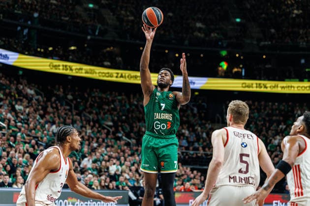 Zalgiris Kaunas and Bayern Munich meet in Euroleague game in Kaunas Kaunas Kaunas Lithuania 2026 03 24, Kaunas  Copyright: xErikasxOvcarenkox