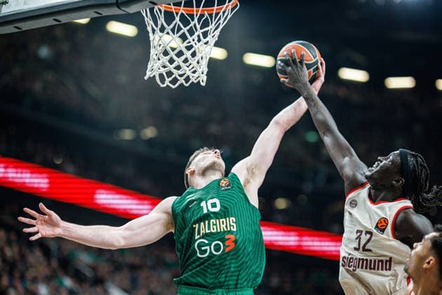Zalgiris Kaunas and Bayern Munich meet in Euroleague game in Kaunas Kaunas Kaunas Lithuania 2026 03 24, Kaunas  Copyright: xErikasxOvcarenkox