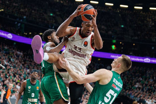 Zalgiris Kaunas and Bayern Munich meet in Euroleague game in Kaunas Kaunas Kaunas Lithuania 2026 03 24, Kaunas  Copyright: xErikasxOvcarenkox