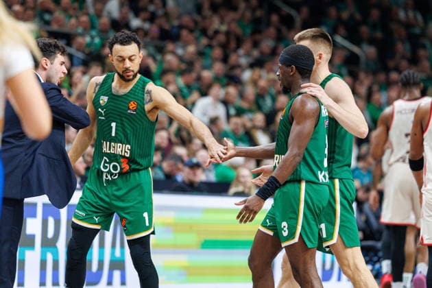 Zalgiris Kaunas and Bayern Munich meet in Euroleague game in Kaunas Kaunas Kaunas Lithuania 2026 03 24, Kaunas  Copyright: xErikasxOvcarenkox
