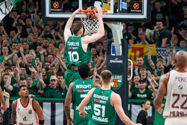 Zalgiris Kaunas and Bayern Munich meet in Euroleague game in Kaunas Kaunas Kaunas Lithuania 2026 03 24, Kaunas  Copyright: xErikasxOvcarenkox