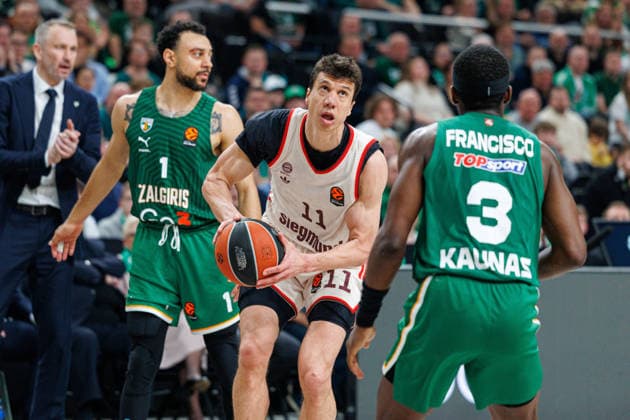 Zalgiris Kaunas and Bayern Munich meet in Euroleague game in Kaunas Kaunas Kaunas Lithuania 2026 03 24, Kaunas  Copyright: xErikasxOvcarenkox