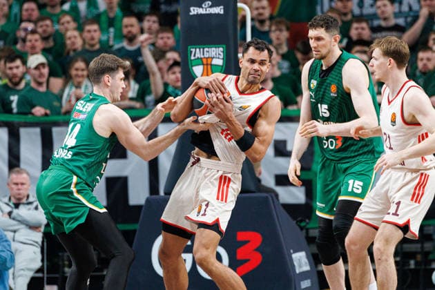 Zalgiris Kaunas and Bayern Munich meet in Euroleague game in Kaunas Kaunas Kaunas Lithuania 2026 03 24, Kaunas  Copyright: xErikasxOvcarenkox