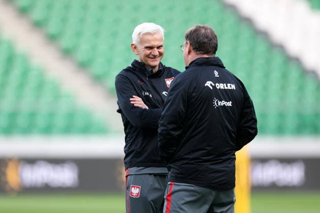 WARSZAWA 24.03.2026 TRENING REPREZENTACJI POLSKI --- POLISH FOOTBALL national team, Nationalteam TRAINING SESSION IN WARSAW JACEK MAGIERA JAN URBAN FOT. PIOTR KUCZA FOTOPYK NEWSPIX.PL --- newspix.pl 