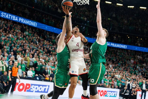Zalgiris Kaunas and Bayern Munich meet in Euroleague game in Kaunas Kaunas Kaunas Lithuania 2026 03 24, Kaunas  Copyright: xErikasxOvcarenkox