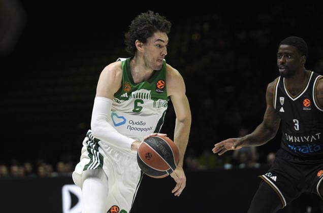 Dubai Basketball v Panathinaikos Aktor Athens - Euroleague SARAJEVO, BOSNIA AND HERZEGOVINA - MARCH 24: Cedi Osman (6) of Panathinaikos AKTOR Athens in action during the EuroLeague match between Dubai Basketball and Panathinaikos Aktor Athens at Zetra Arena on March 24, 2026 in Sarajevo, Bosnia and Herzegovina. Samir Jordamovic Anadolu Sarajevo Bosnia and Herzegovina. Editorial use only. Please get in touch for any other usage.  Copyright: x2026xAnadoluxSamirxJordamovicx