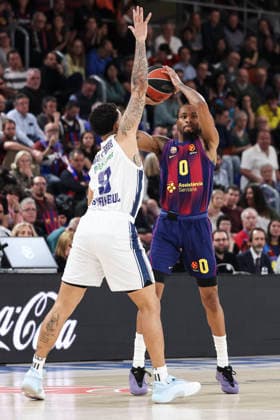 March 24, 2026, Barcelona, Barcelona, Spain: Kevin Punter of FC Barcelona, Barca in action during the EuroLeague Regular Season Round 33 match played between FC Barcelona and Anadolu Efes Istanbul at Palau Blaugrana on March 24, 2026 in Barcelona, Spain. Barcelona Spain - ZUMAa181 20260324_zaa_a181_197 Copyright: xJavierxBorregox