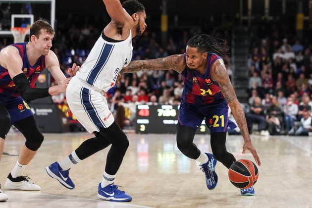 March 24, 2026, Barcelona, Barcelona, Spain: Will Clyburn of FC Barcelona, Barca in action during the EuroLeague Regular Season Round 33 match played between FC Barcelona and Anadolu Efes Istanbul at Palau Blaugrana on March 24, 2026 in Barcelona, Spain. Barcelona Spain - ZUMAa181 20260324_zaa_a181_198 Copyright: xJavierxBorregox