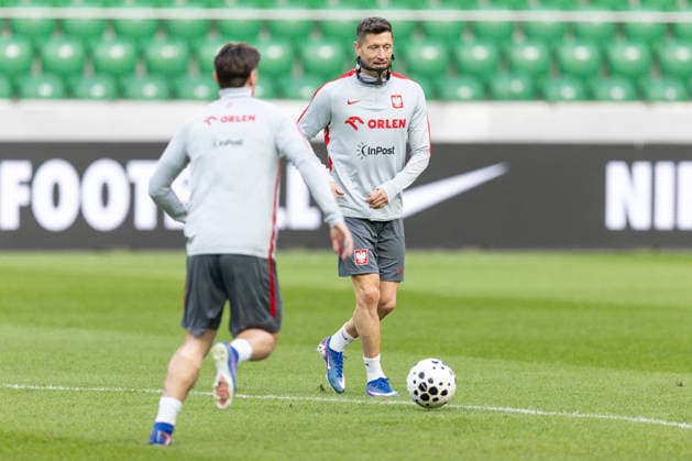 Poland national team, Nationalteam training Robert Lewandowski during a Poland national team training ahead of the FIFA World Cup, WM, Weltmeisterschaft, Fussball 2026 qualifier semi-final match Poland vs Albania in Warsaw, Poland, on March 24, 2026 Warsaw Poland  Copyright: xFotoxOlimpikx originalFilename:jastrzebowski-polandna260324_nptLq.jpg