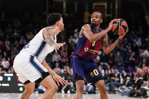 March 24, 2026, Barcelona, Barcelona, Spain: Kevin Punter of FC Barcelona, Barca in action during the EuroLeague Regular Season Round 33 match played between FC Barcelona and Anadolu Efes Istanbul at Palau Blaugrana on March 24, 2026 in Barcelona, Spain. Barcelona Spain - ZUMAa181 20260324_zaa_a181_210 Copyright: xJavierxBorregox