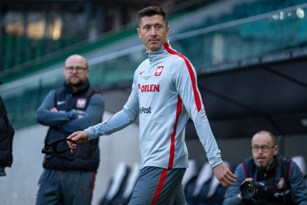 Robert Lewandowski seen during Training session during march 2026 international break of Polish national team, Nationalteam (Kazimierz Koper Ball Raw Images) Warsaw Stadium Wojska Polskiego Poland Copyright: xKazimierzxKoperx KAZ_POL_TRA_2-17