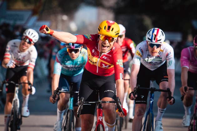 March 24, 2026, Banyoles, Girona, Spain: Banyoles MAGNUS CORT NIELSEN wins Stage 2 of Volta Catalunya 2026 cycling race. Banyoles Spain - ZUMAm214 20260324_zip_m214_004 Copyright: xMatteoxSeccix